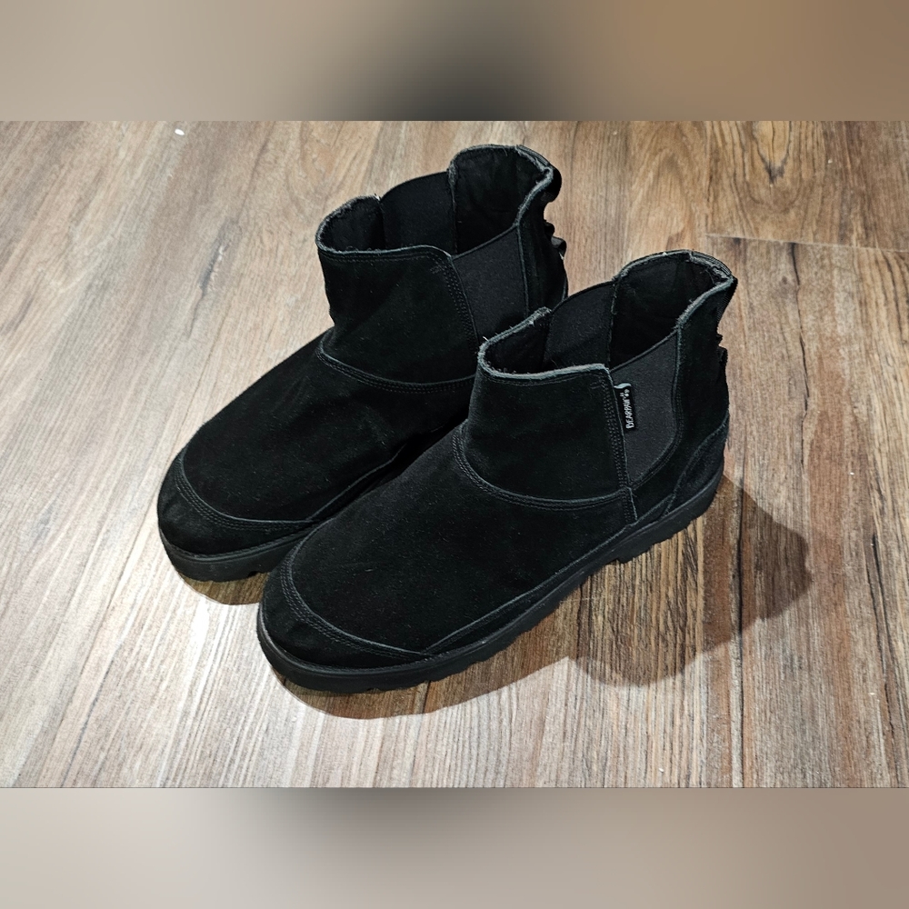 Men's 13 Bearpaw Nick Chelsea Genuine Suede Leather Ankle Boots Black Look!